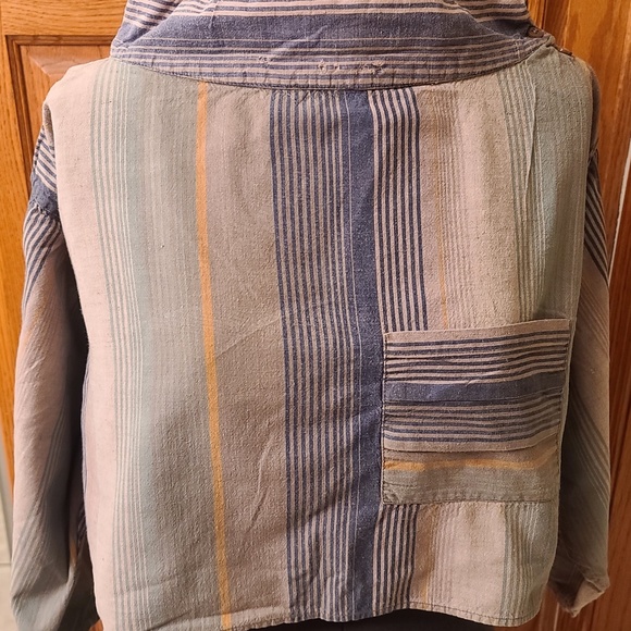 Michel Cowl Cropped Striped Top S - Picture 1 of 3